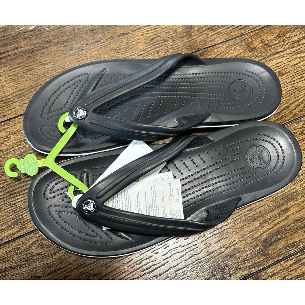 Crocs Crocband Flip Flops Black Men's Size 13